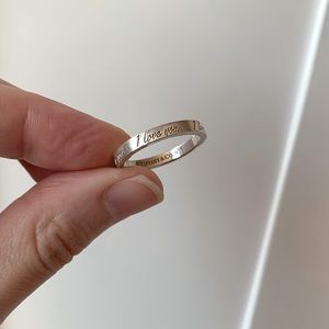 Discontinued Tiffany&Co. “I love you” ring. (Size 8)